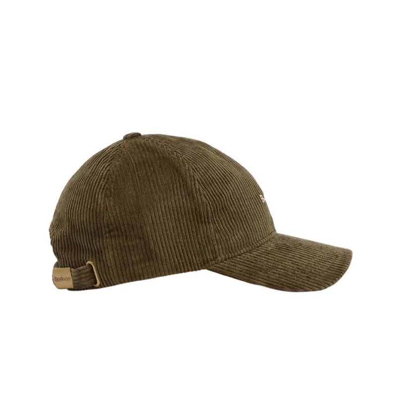 Boné Barbour Preston verde, modelo Barbour Preston Cord Cap