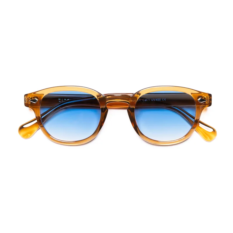 Zadok Le Corbusier Brown Deep Blue, vista frontal.
