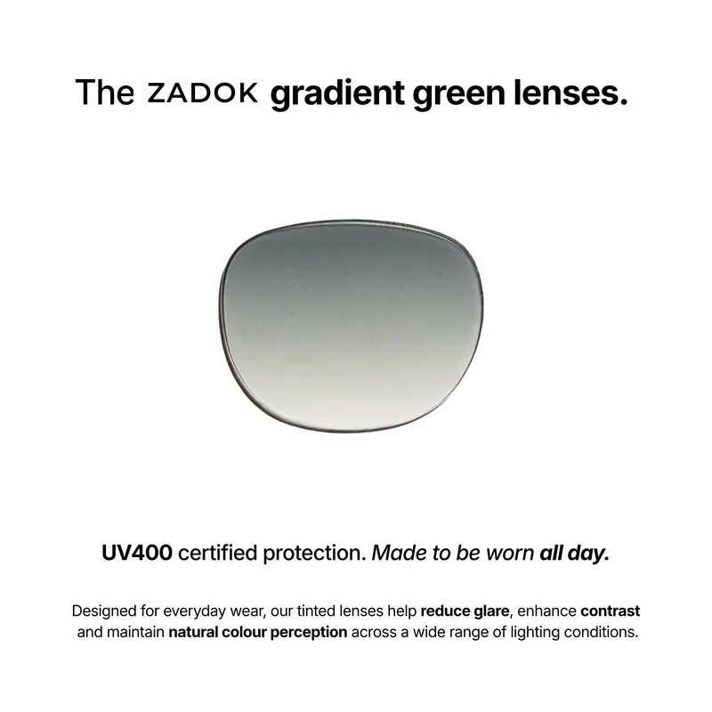 Zadok Le Corbusier Green, ilustração das lentes verdes.