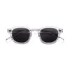Zadok Le Corbusier Transparent Black, vista frontal.