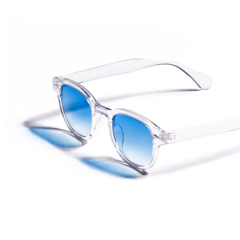 Zadok Le Corbusier Transparent Deep Blue, vista lateral.