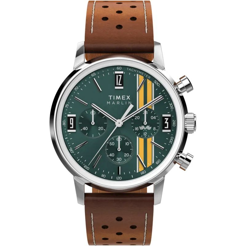 Relógio Timex Marlin Cronógrafo Verde com Riscas