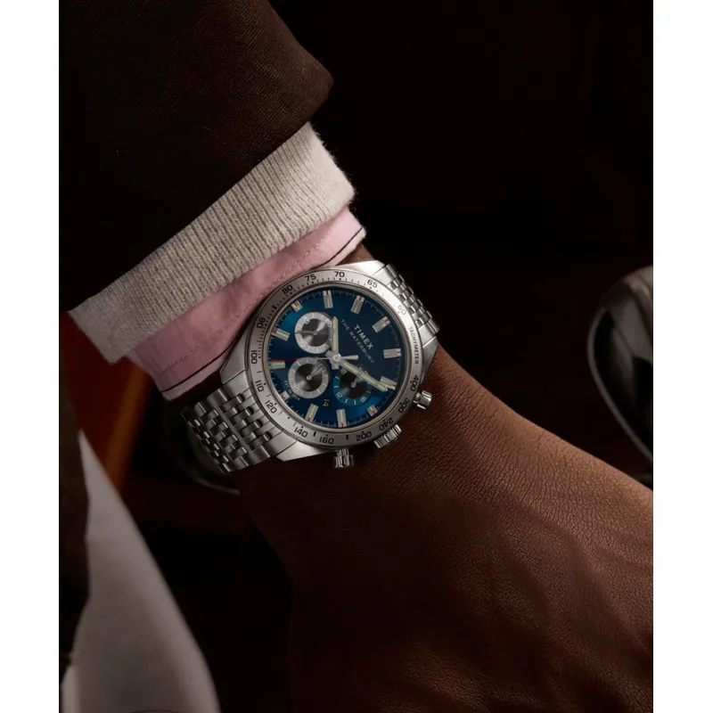 Relógio Timex Waterbury Traditional Chronograph TW2Y18500 Azul — vista 2