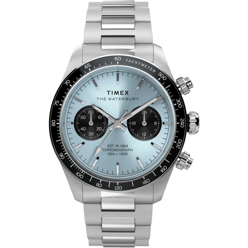Relógio Timex Waterbury Heritage Cronógrafo Azul