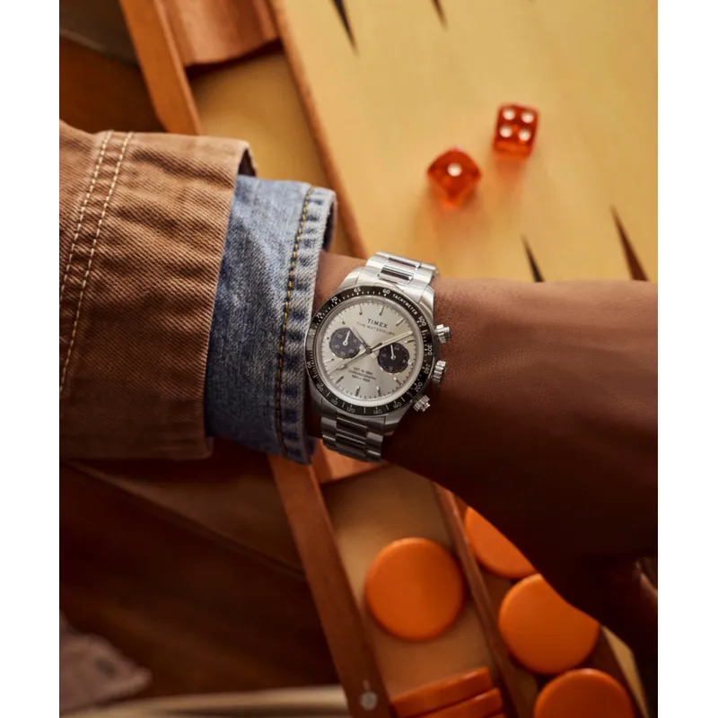 Relógio Timex Waterbury Heritage Chronograph TW2Y70500 Azul — vista 2