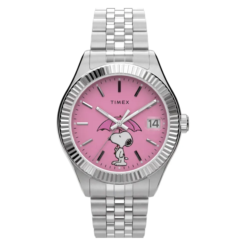 Relógio Timex Peanuts Legacy Snoopy Umbrella Rosa
