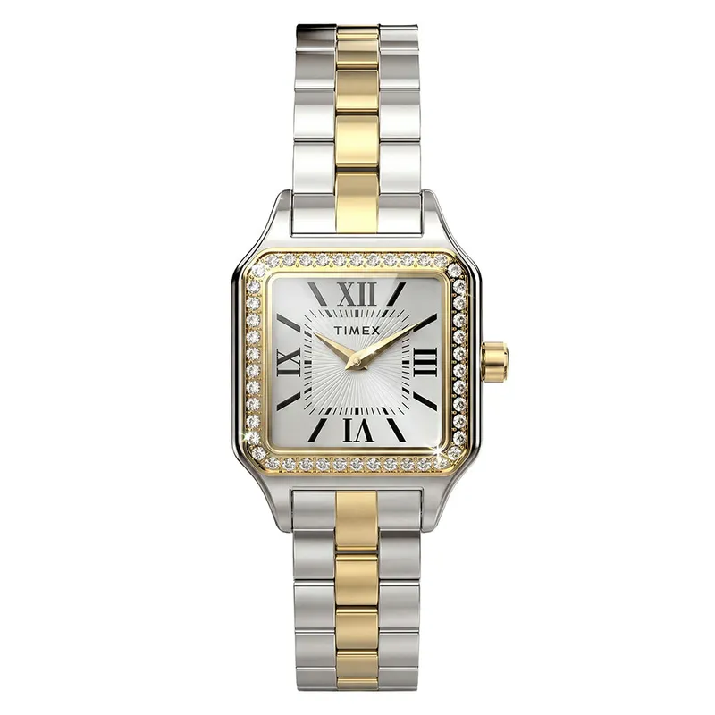 Relógio Timex Addison Cristais Bicolor